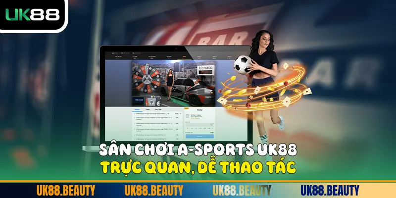 Sân chơi A-Sports UK88 trực quan, dễ thao tác